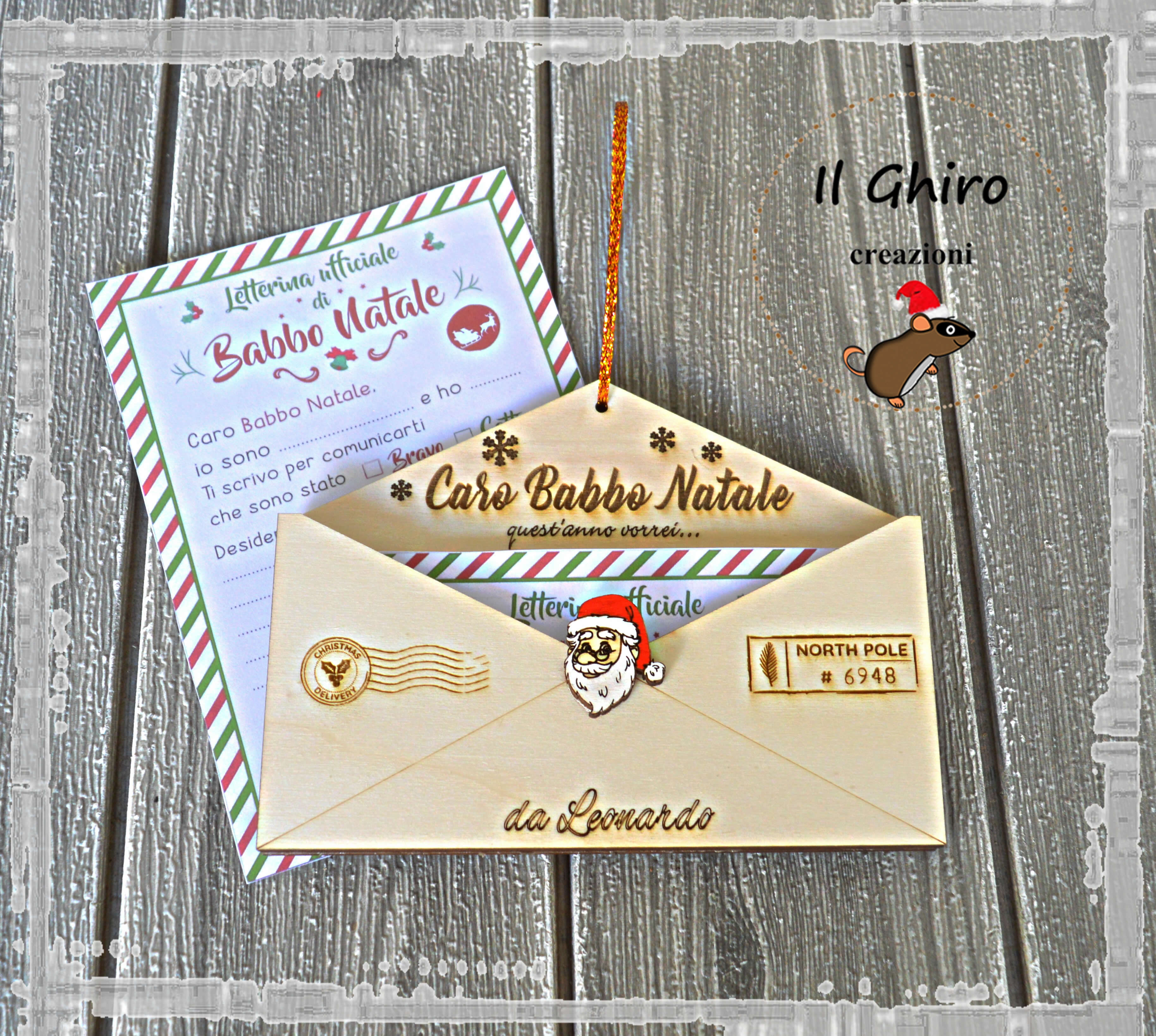 Rachel Ellen Lettera a Babbo Natale, carta da lettere, buste e adesivi set Rachel Ellen Lettera a Babbo Natale, carta da lettere, buste e adesivi set