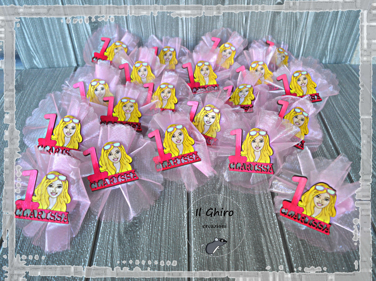 Sacchettino con Calamita e Numero Dipinta Barbie