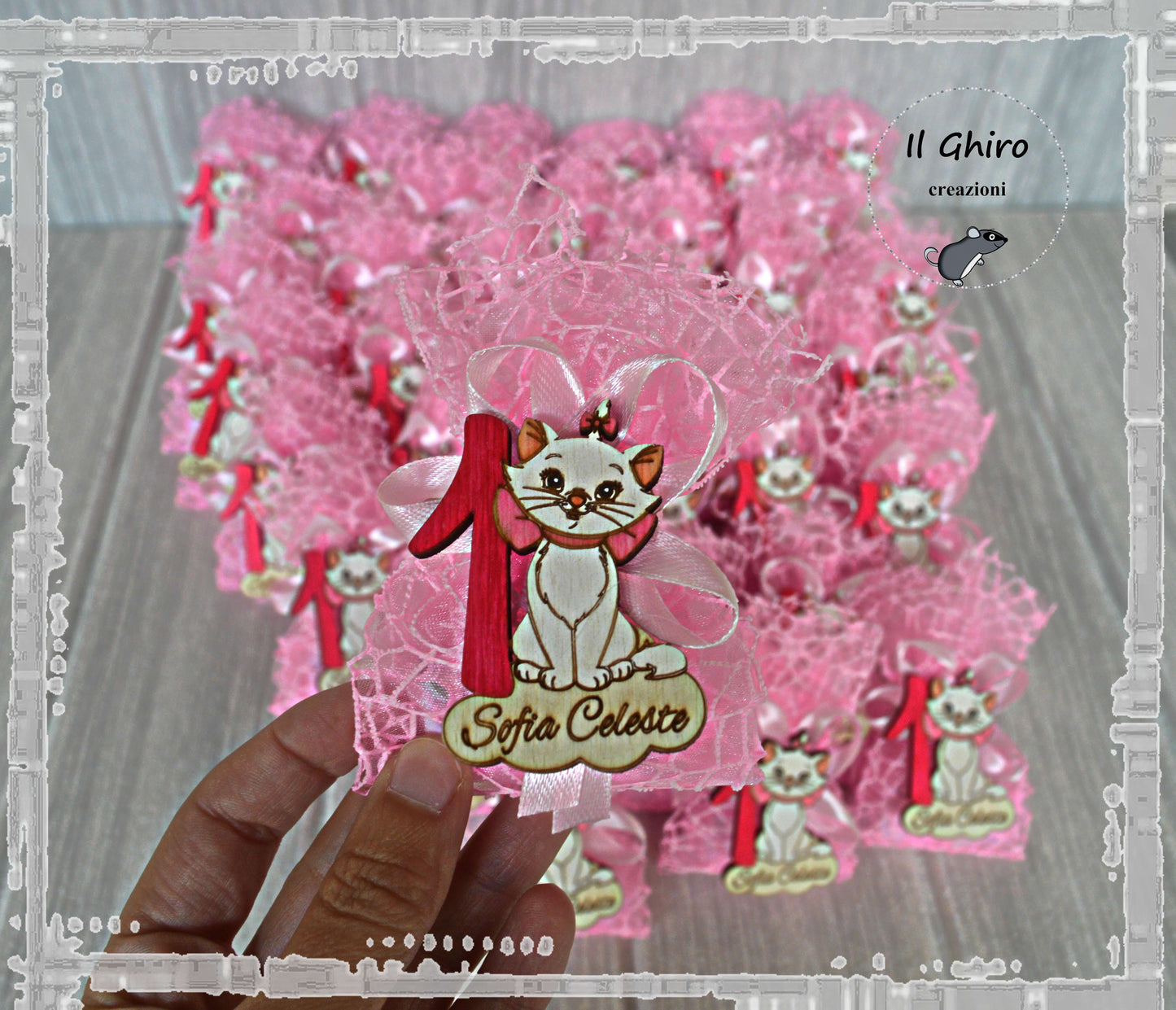 Sacchettino con Calamita e Numero Dipinta Minou