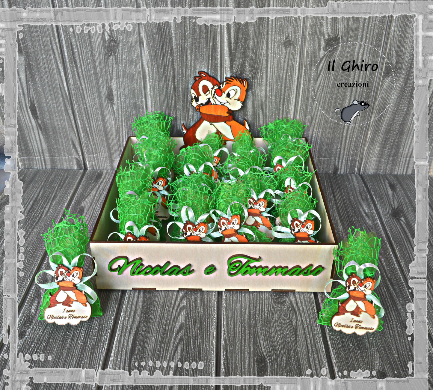 Sacchettino con Calamita e Numero Dipinta Cip e Ciop