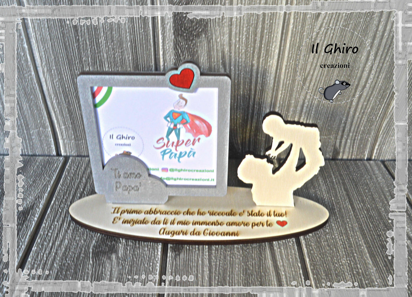 Portafoto con Dedica Personalizzata