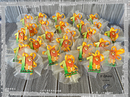 Sacchettino con Calamita e Numero Dipinta Leone