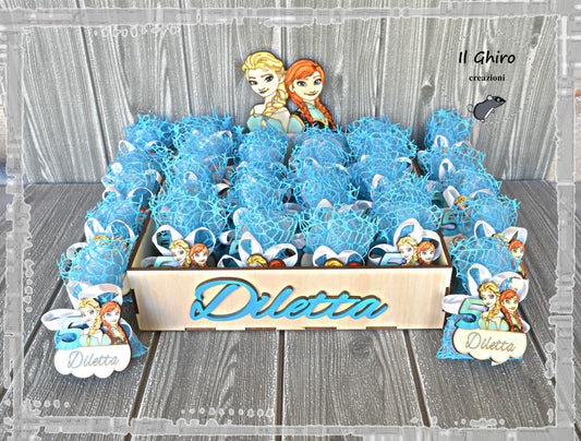 Sacchettino con Calamita e Numero Dipinta Frozen