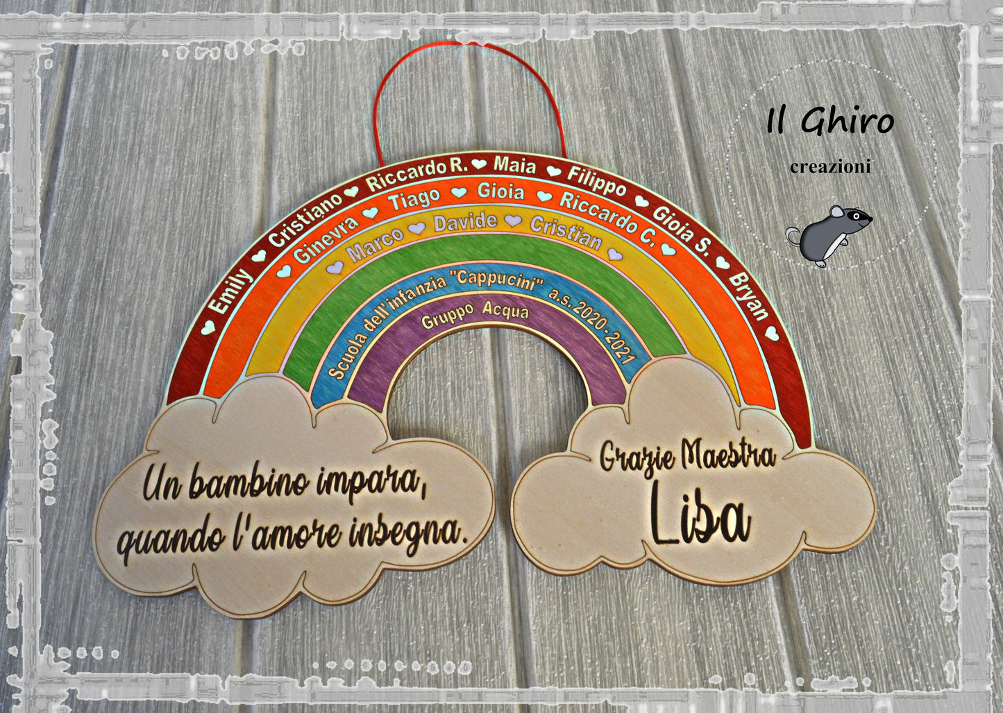 Arcobaleno Maxi Personalizzato