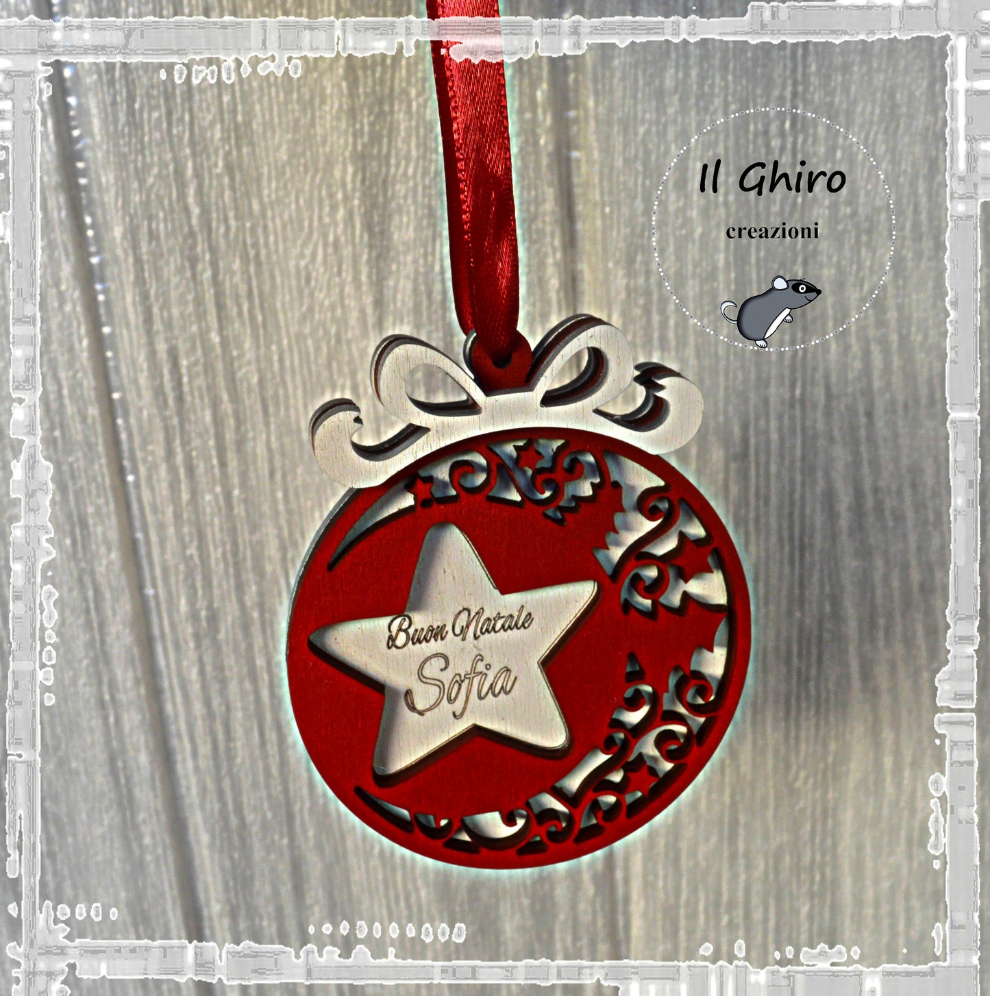 Pallina di Natale con Stella