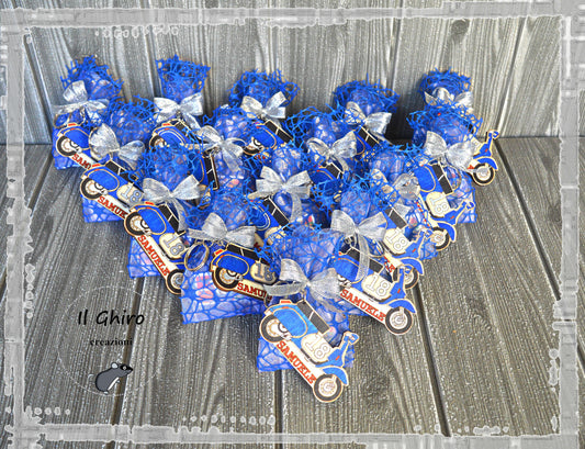 Sacchettino con Calamita e Numero Dipinta Vespa