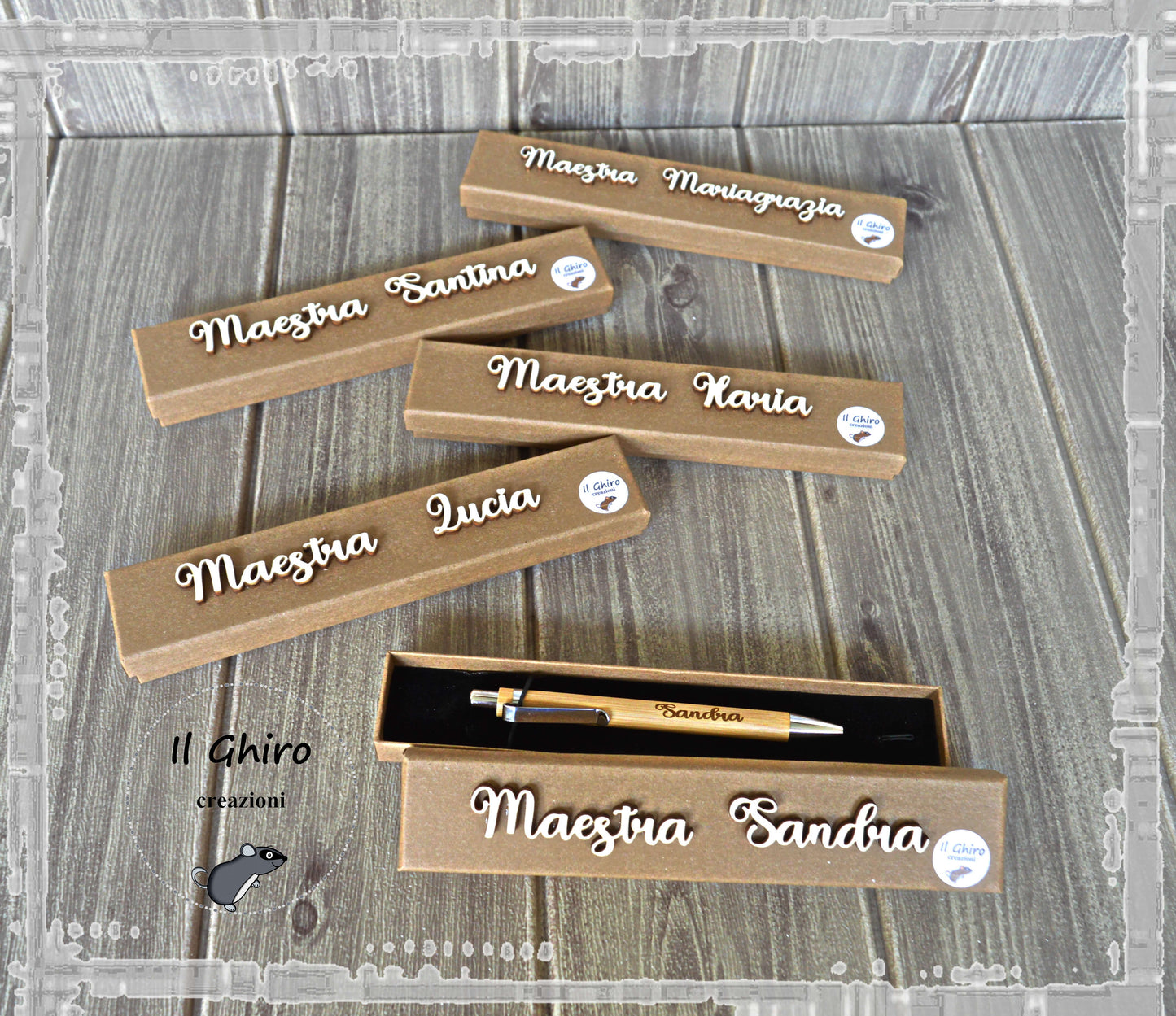 Penna in Legno Personalizzata