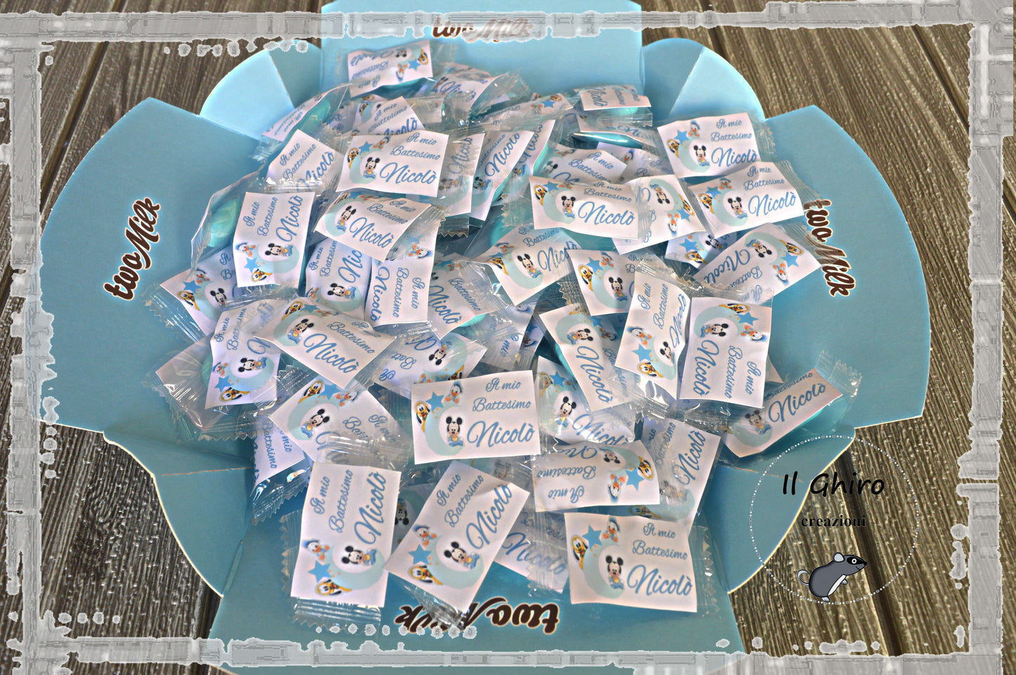 Confetti Monoporzione Personalizzabili Battesimo Bimbo