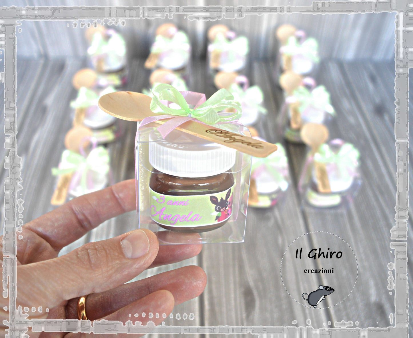 Nutellina con Confezione e Cucchiaino Personalizzato