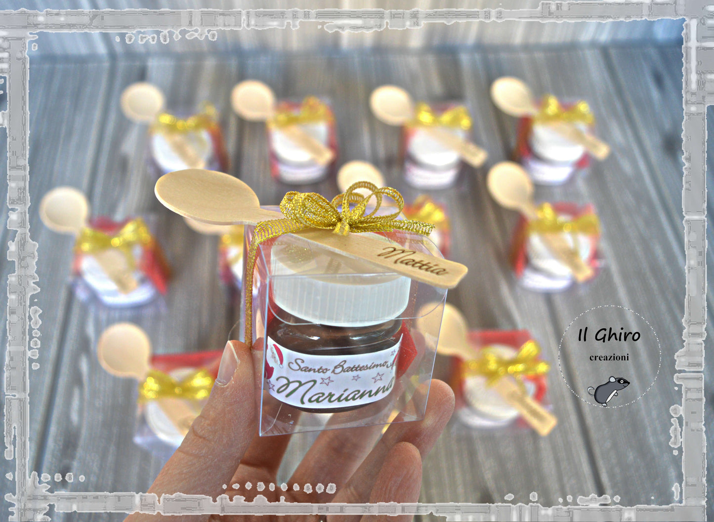 Nutellina con Confezione e Cucchiaino Personalizzato