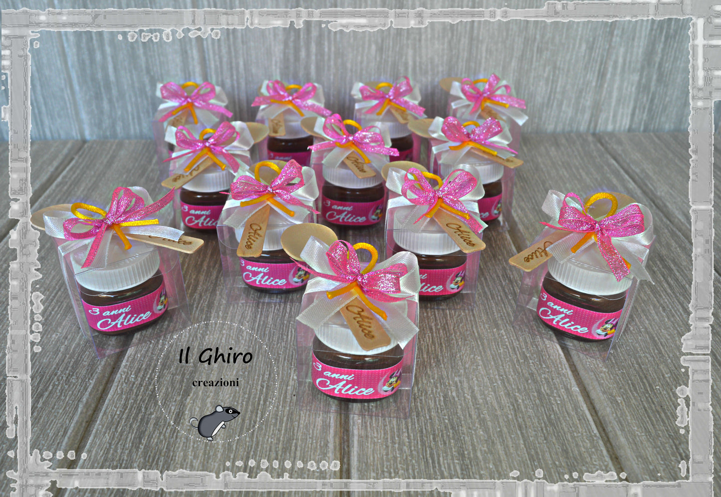 Nutellina con Confezione e Cucchiaino Personalizzato